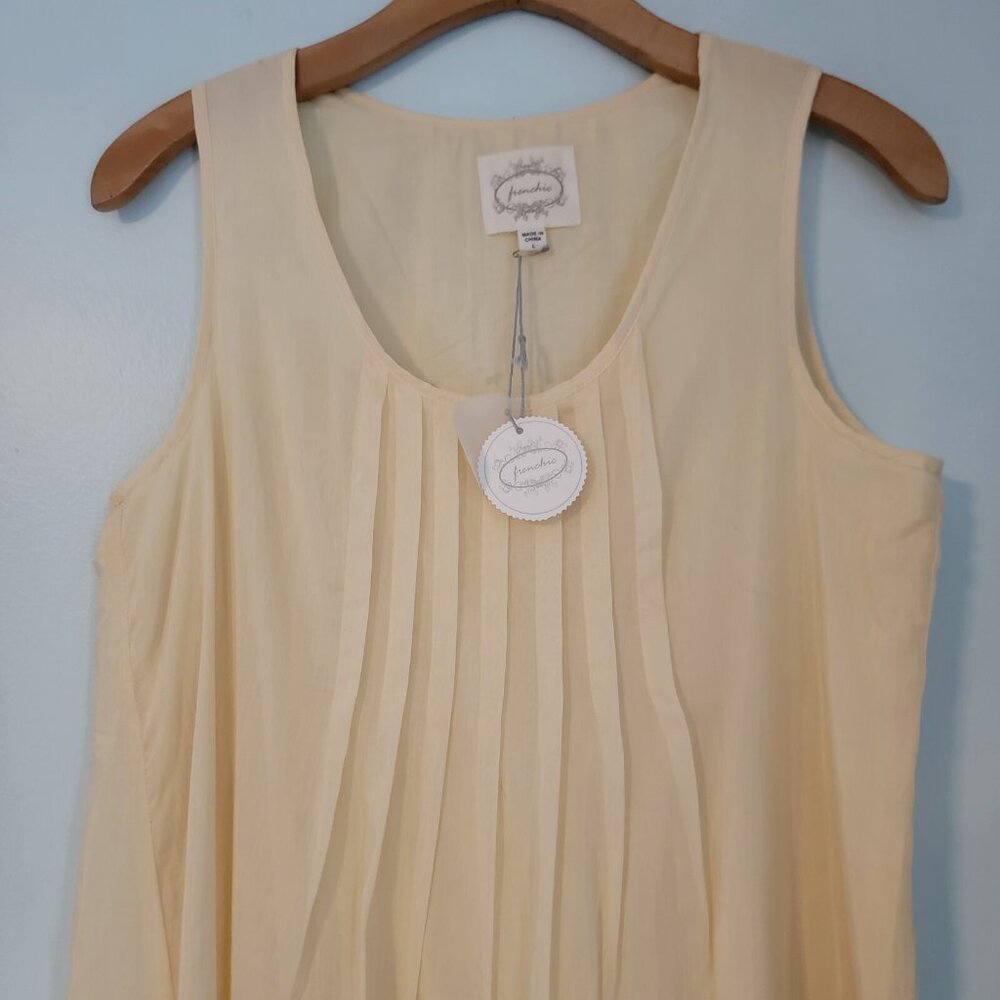 NWT‎ Frenchic Girls Dress Size L Silk Cotton Lined Sleeveless Feminine NEW - Picture 2 of 10